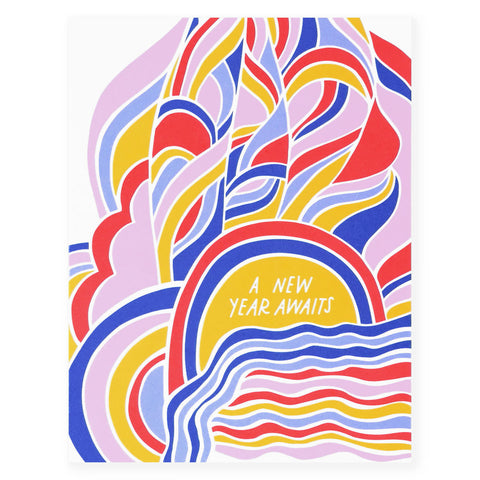 The Good Twin A New Year Awaits Greeting Card 