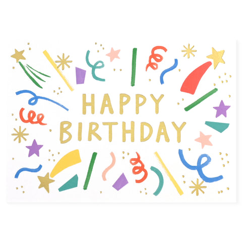 Wrap Happy Birthday Burst Greeting Card 