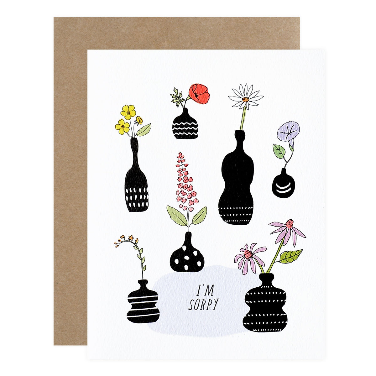 Hartland Cards I'm Sorry Vases Sympathy Card