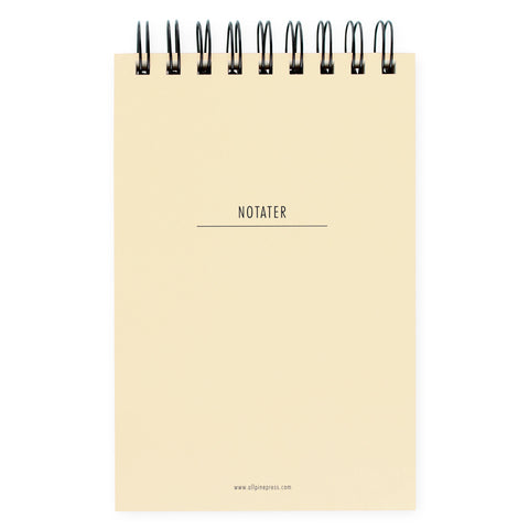 All Pine Press Chunky Spiralbound Notepad | Rusty Red, Turquoise or Light Yellow 