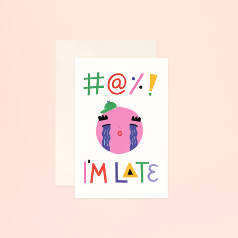 Angelope #@%! I'm Late Greeting Card 