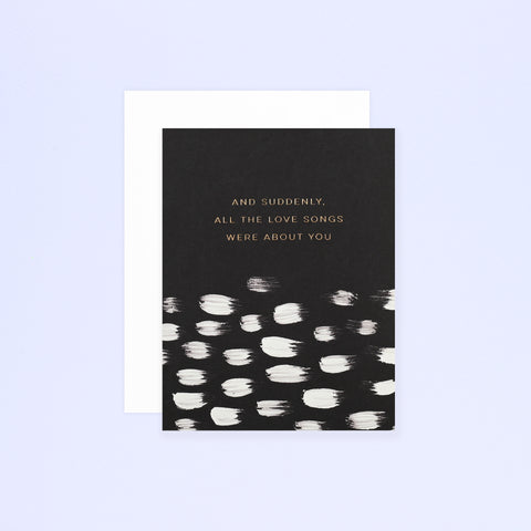 Antiquaria Brushed Love Songs Greeting Card 