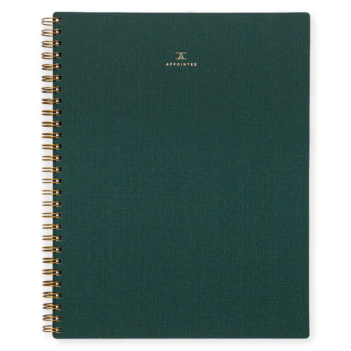 Appointed Hunter Green Notebook | Lined or Grid 