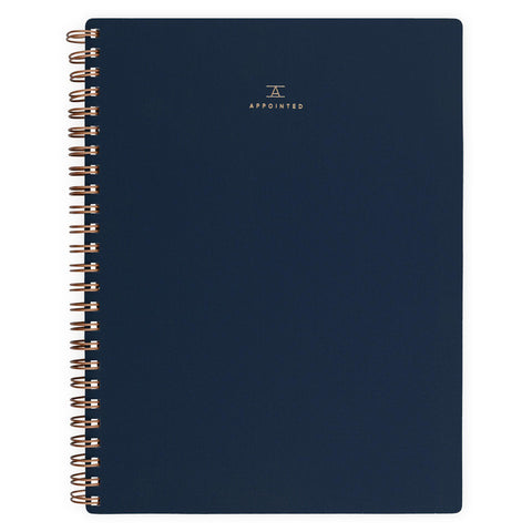 Appointed Oxford Blue Workbook | Lined or Grid 