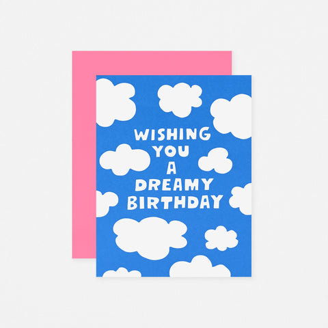 Ashkahn Dreamy Birthday Clouds Greeting Card 