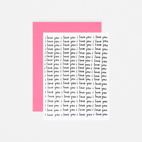 Ashkahn I Love You I Love I Love You Greeting Card 