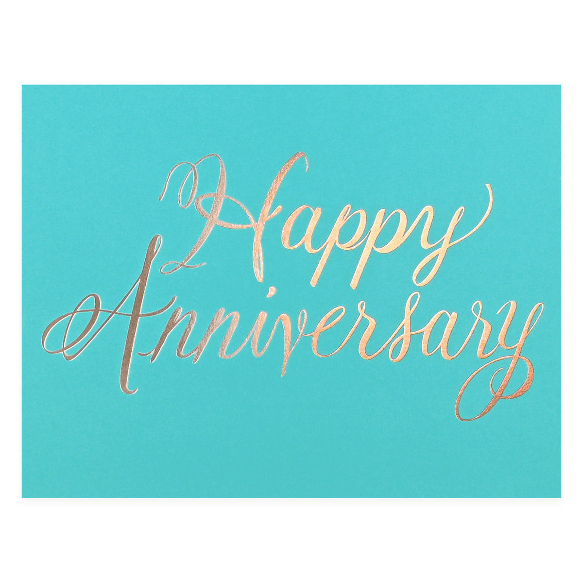 Banquet Workshop Happy Anniversary Rose Gold Greeting Card 