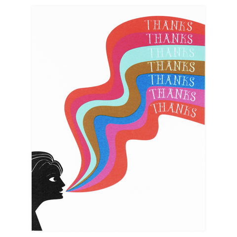Banquet Workshop Sonic Rainbow Thank You Greeting Card 