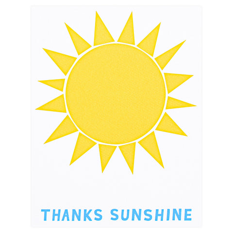Banquet Workshop Thanks Sunshine Greeting Card 