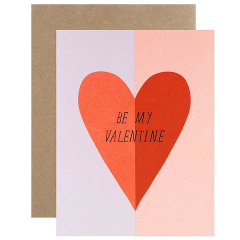Hartland Cards Be My Valentine Large Heart Greeting Card