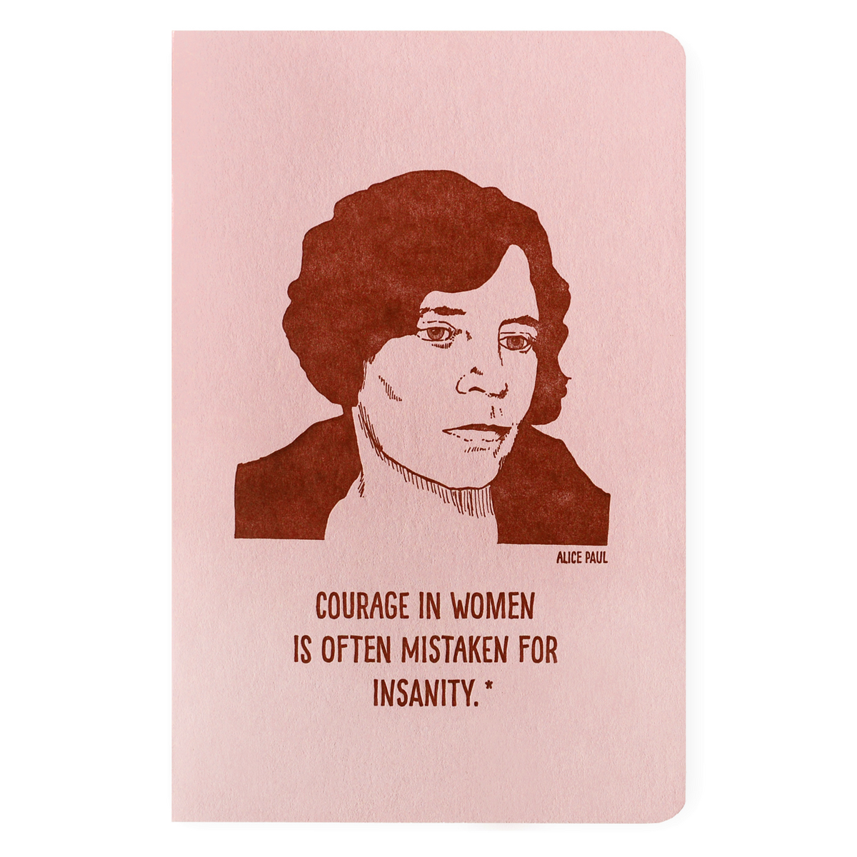 Blackbird Letterpress Alice Paul Letterpress Printed Notebook 