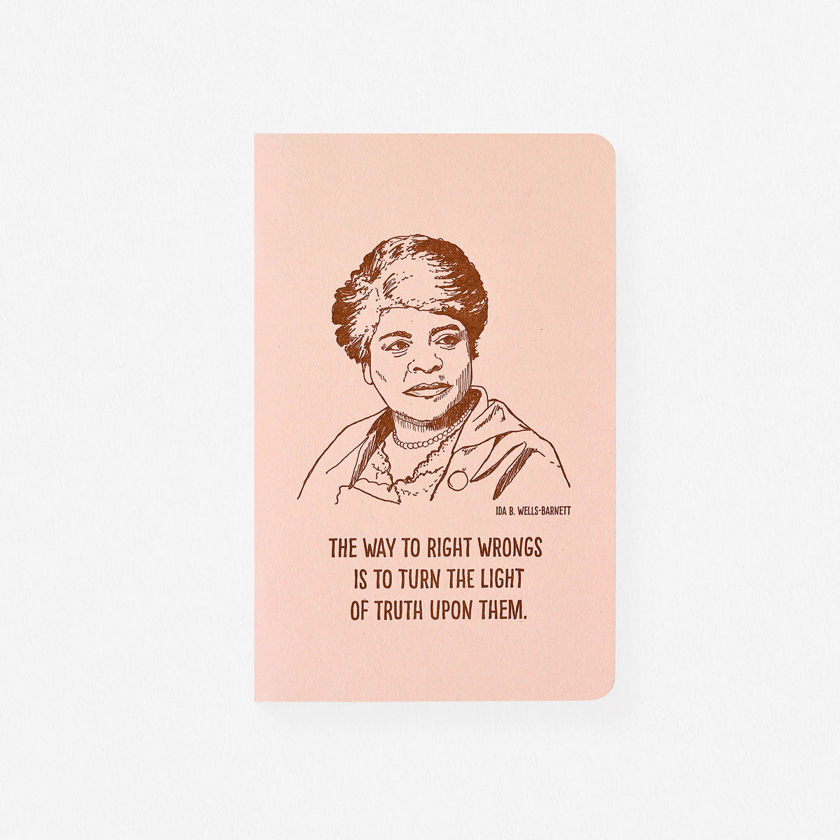 Blackbird Letterpress Ida B. Wells Letterpress Printed Notebook 