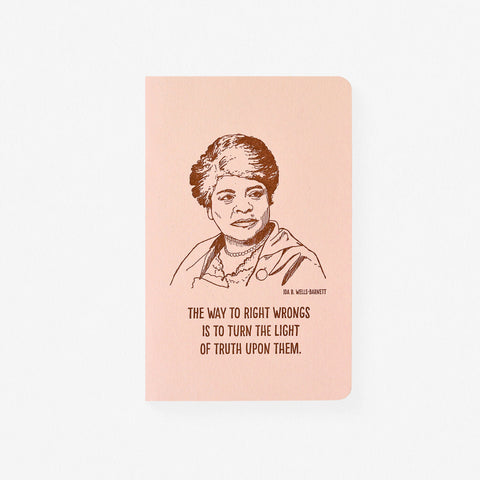Blackbird Letterpress Ida B. Wells Letterpress Printed Notebook 