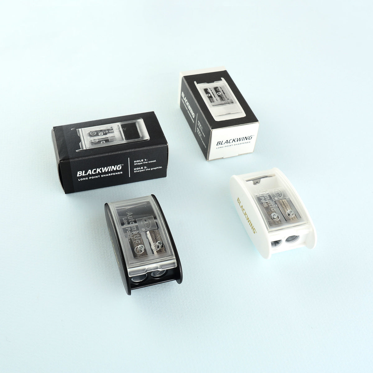 Palomino Blackwing KUM Long Point Sharpener | Black or White 