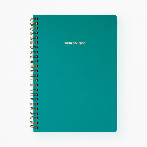 Calepino Greer x Calepino Dot Grid Notebook Turquoise 