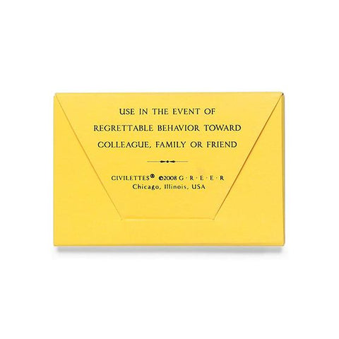 GREERChicago Civilettes Portable Apology Notes 