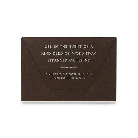 GREERChicago Civilettes Portable Thank You Notes Kathy Deegan