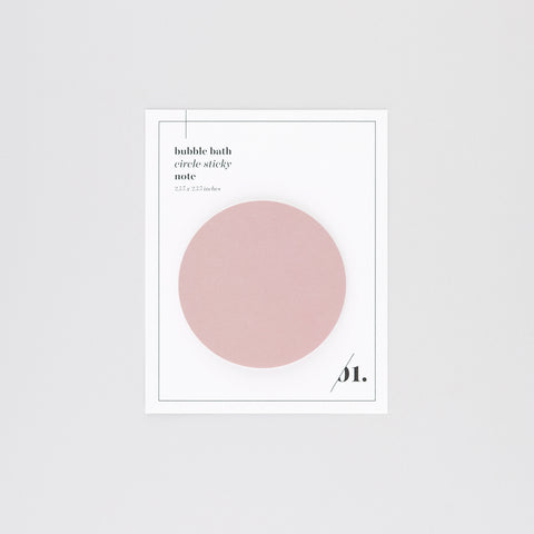 Cloth & Paper Circle Sticky Notes | Bubble Bath, Dirty Chai Or Neptune Bubble Bath