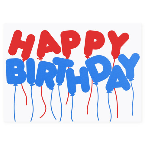 Crispin Finn Birthday Balloons Greeting Card 