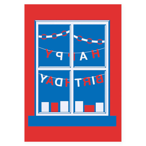 Crispin Finn Birthday Bunting Greeting Card 