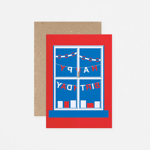 Crispin Finn Birthday Bunting Greeting Card 