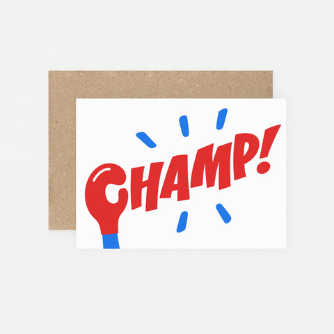 Crispin Finn Champ Greeting Card 
