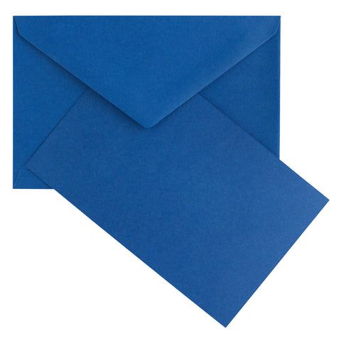 Original Crown Mill Color Vellum Finish Flat Note Cards Boxed Blue