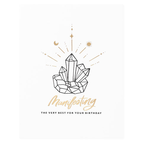 Dahlia Press Manifest Birthday Greeting Card 