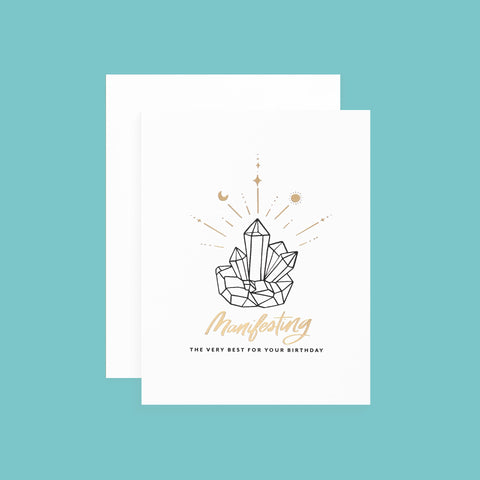 Dahlia Press Manifest Birthday Greeting Card 