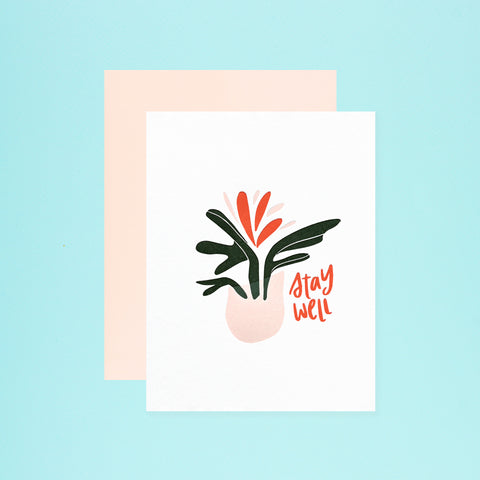 Dahlia Press Stay Well Greeting Card 