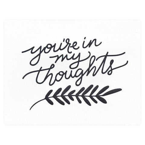 Dahlia Press You're in my Thoughts Sympathy Card 