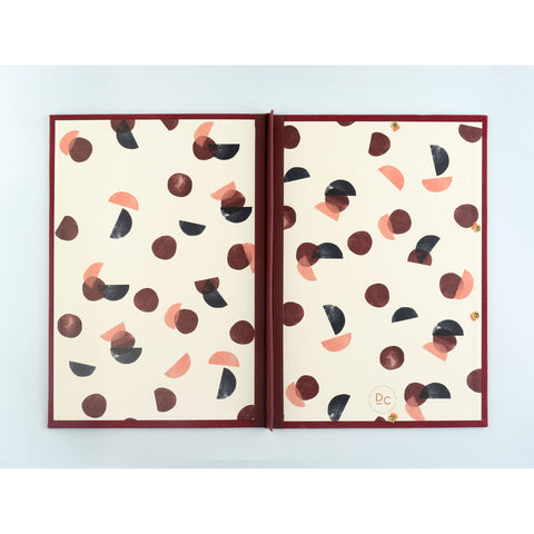 Darling Clementine Darling Clementine Folder Burgundy Linen 