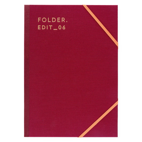 Darling Clementine Darling Clementine Folder Burgundy Linen 