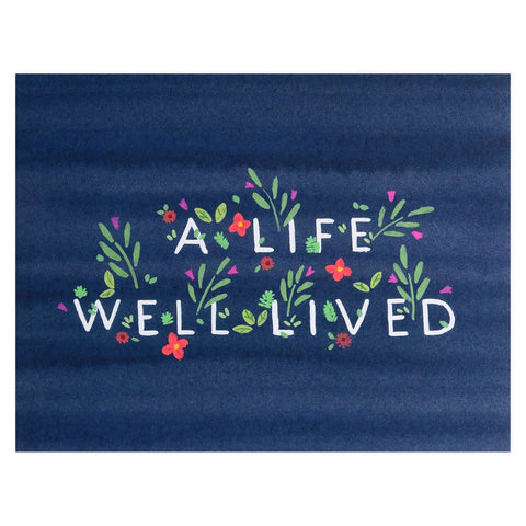 Dear Hancock A Life Well Lived Sympathy Card 