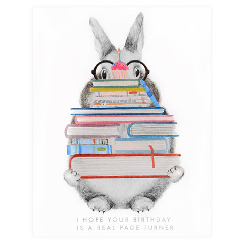 Dear Hancock Page Turner Birthday Bunny Greeting Card 