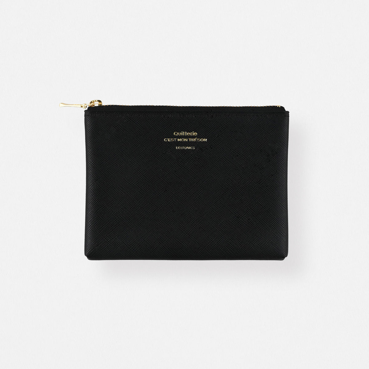 Null Quitterie Small Zip Pouch  Black 