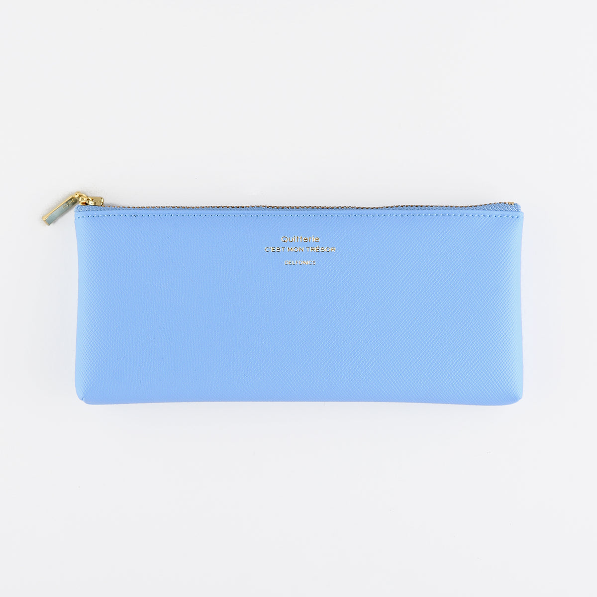 Null Quitterie Flat Pen Pencil Case Light Blue 