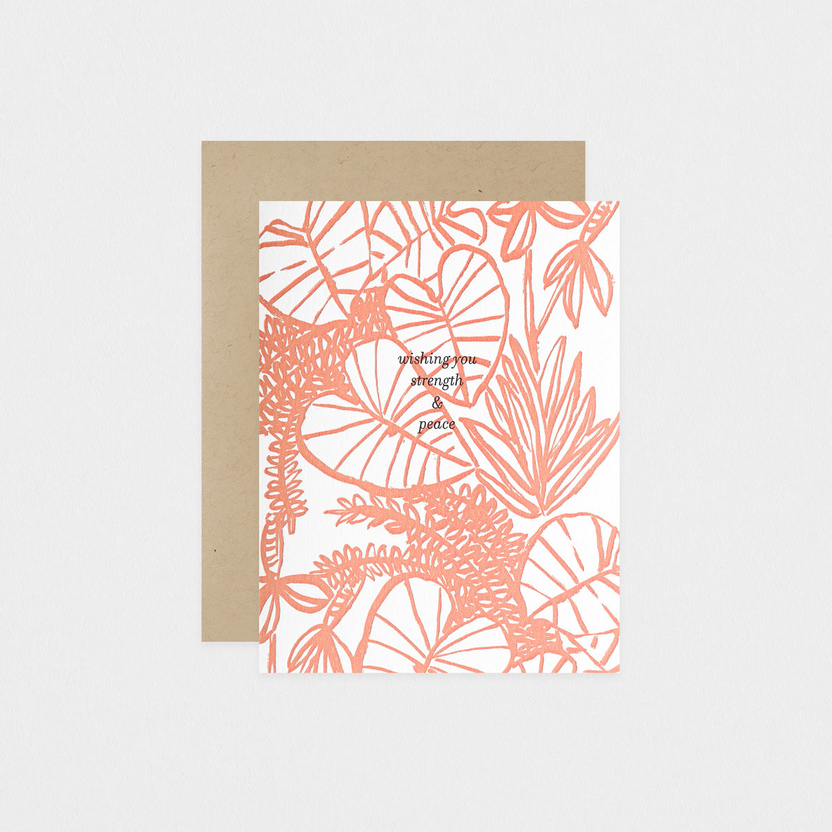Egg Press Strength And Peace Sympathy Card 