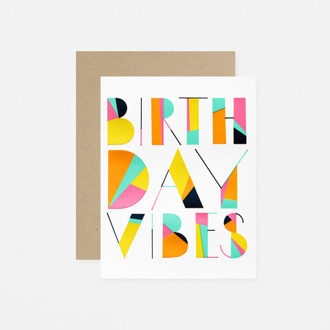 Elum Angled Vibes Birthday Card 