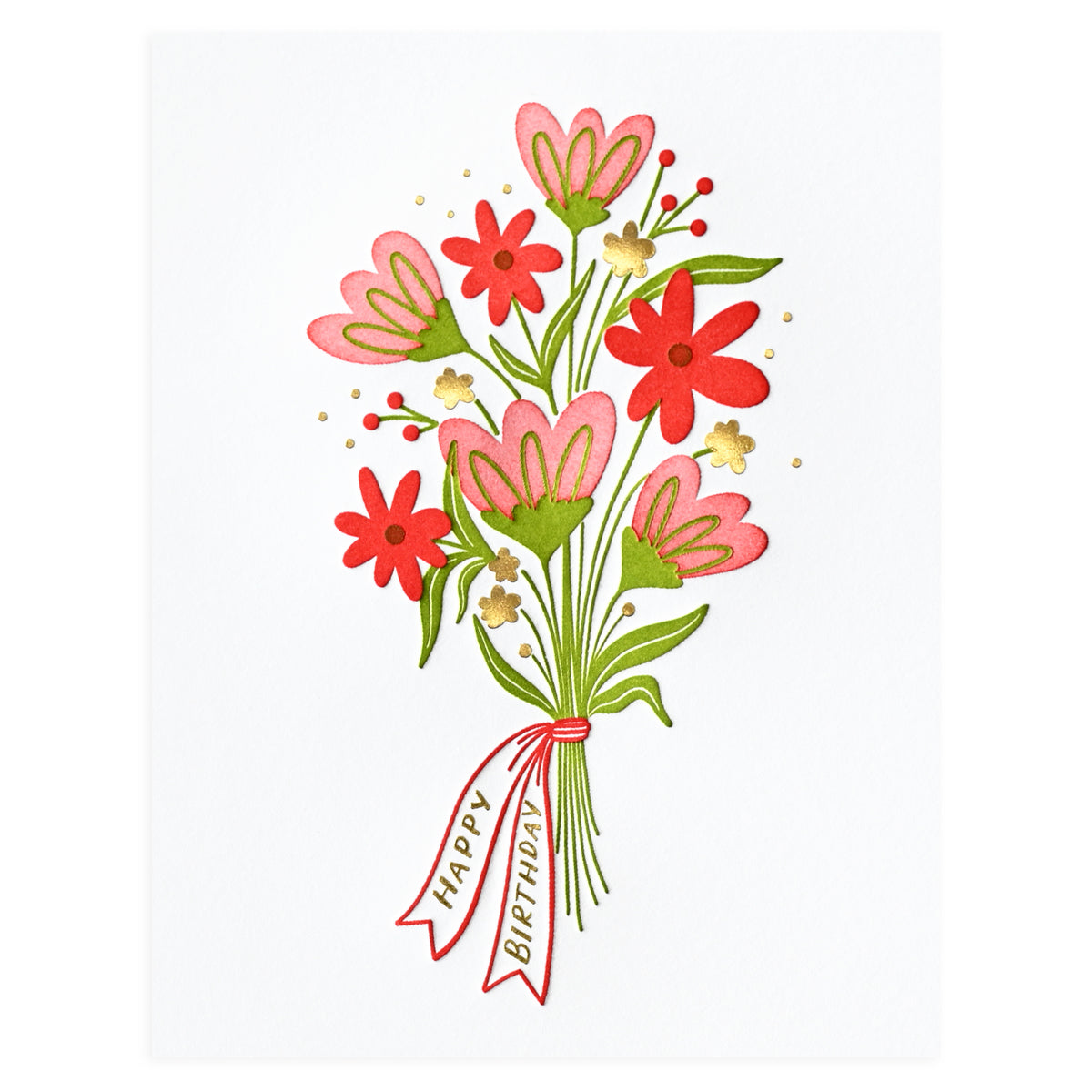 Elum Happy Bouquet Birthday Card 