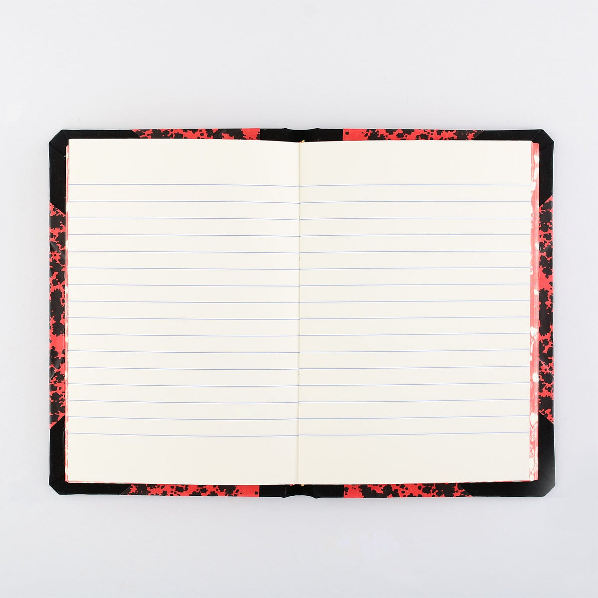 Null Emilio Braga Cloud Print Lined Notebook Red & Black | A7, A6 or A5 A7