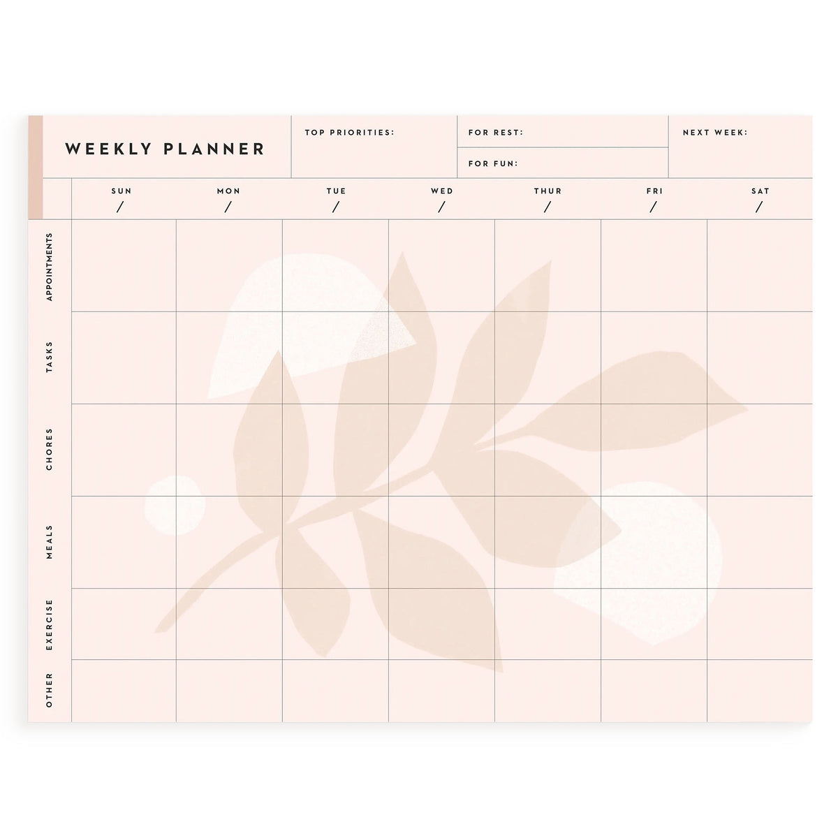Emily Rae Carlson Weekly Planner Notepad 
