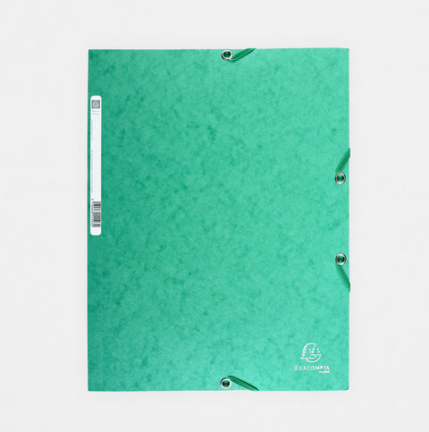 Exacompta Exacompta 3-Flap File Folder Elastic Closure 
