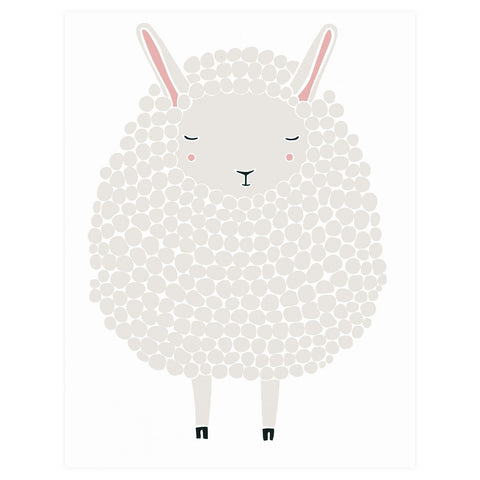 Gingiber Gray Sheep New Baby Card 