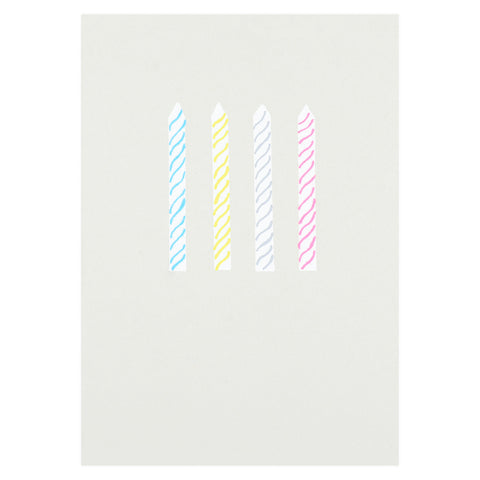 Gold Teeth Brooklyn Birthday Candles Greeting Card 