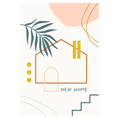 Graphic Factory New Home Greeting Card 