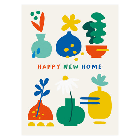 Graphic Factory Happy New Home Greeting Card 