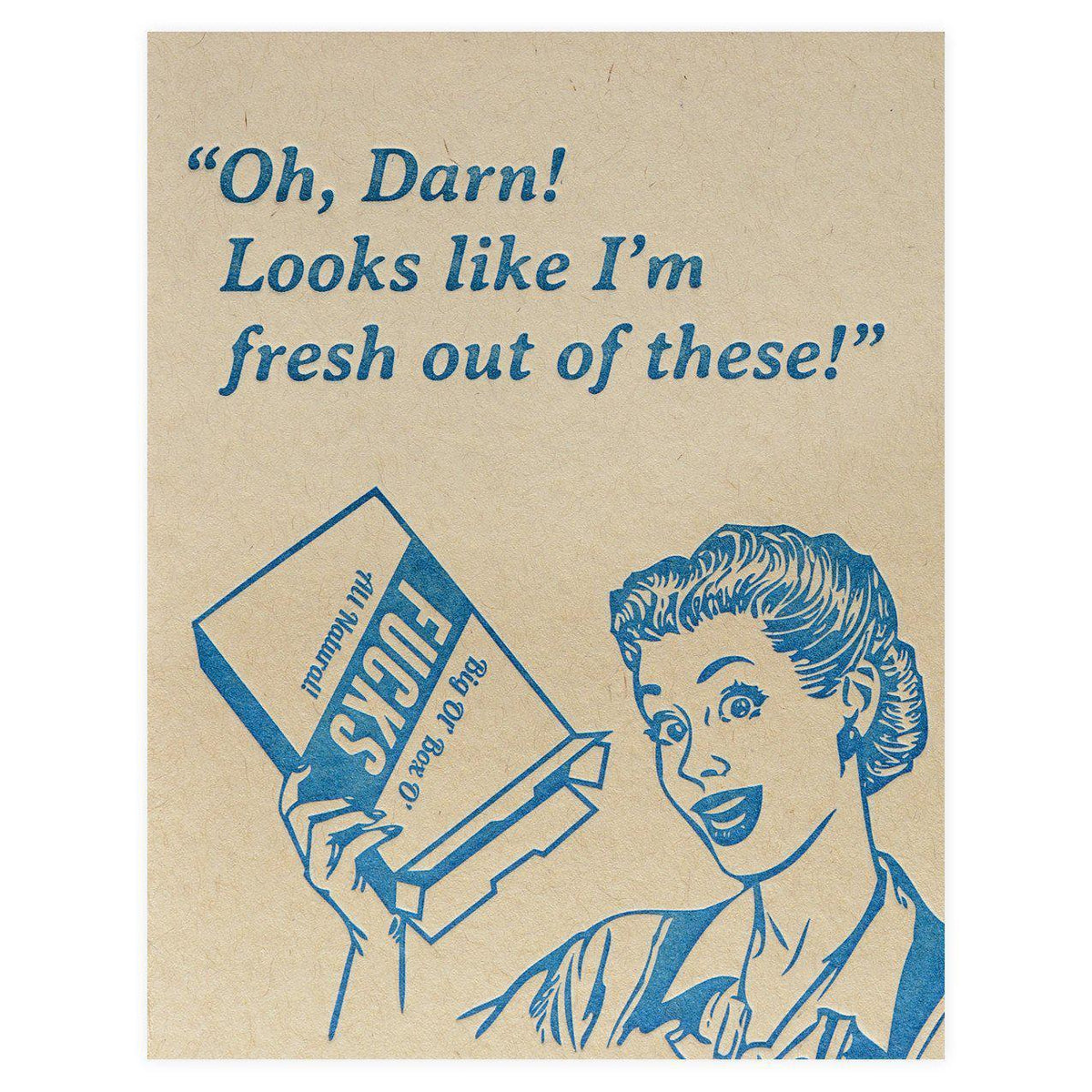 Guttersnipe Press Fresh Out Of Greeting Card 