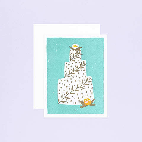 Hammerpress Wedding Cake Greeting Card 