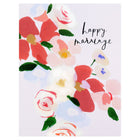 Our Heiday Happy Marriage Bouquet Wedding Card 
